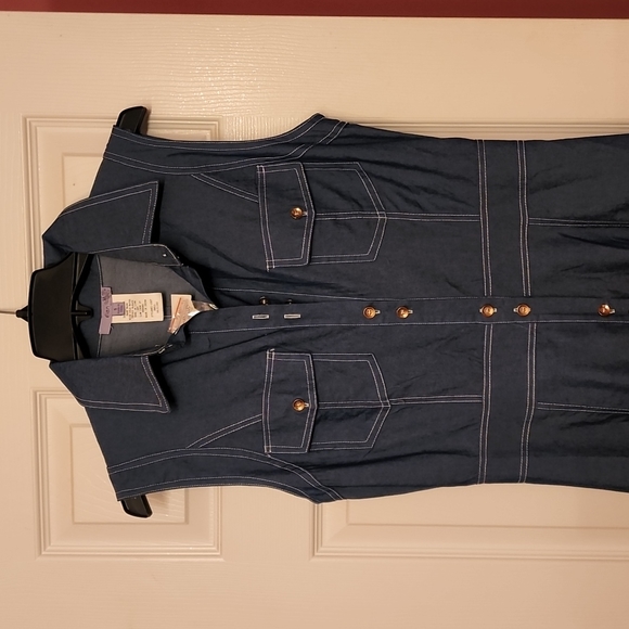 Unbranded Denim Long Casual Maxi Dress - Picture 2 of 6
